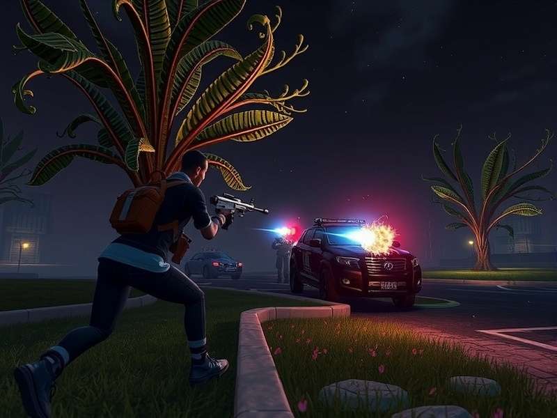 Elite Enforcers Night Raid gameplay screenshot showing team combat at night